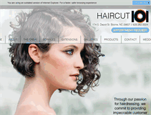 Tablet Screenshot of haircut101.com
